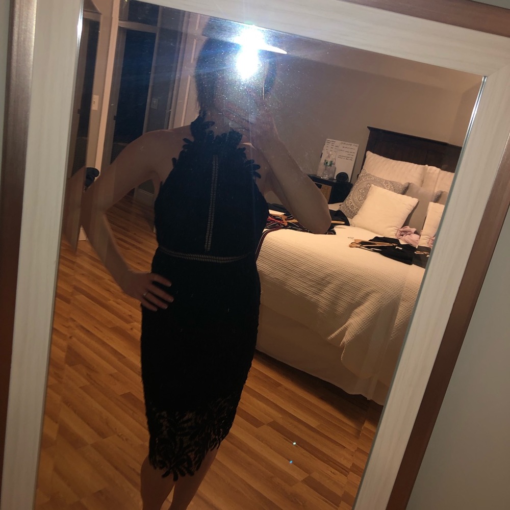 Black cocktail dress